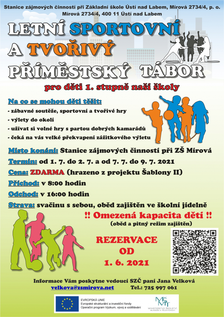 Letní sport. a tvořivý příměstský tábor